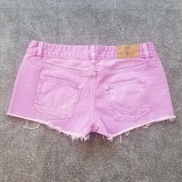 Victoria's Secret PINK neon purple cut off shorts - Picture 2 of 9